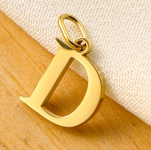 SUNIBI 26 Letters Stainless Steel Cut Alphabet Pendant for DIY Woman Necklace Ladies Jewelry Accessories Wholesale Dropshipping
