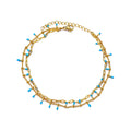 Boho Drops Anklets For Women Gold Color Stainless Steel Anklet Luxury Wedding Aesthetic Jewelry Gift
