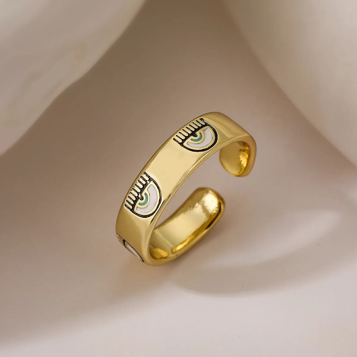 NEWBUY Trendy Gold Color Copper Geometric Jewelry Luxury AAA Cubic Zirconia Wedding Ring For Elegant Women Engagement Gift