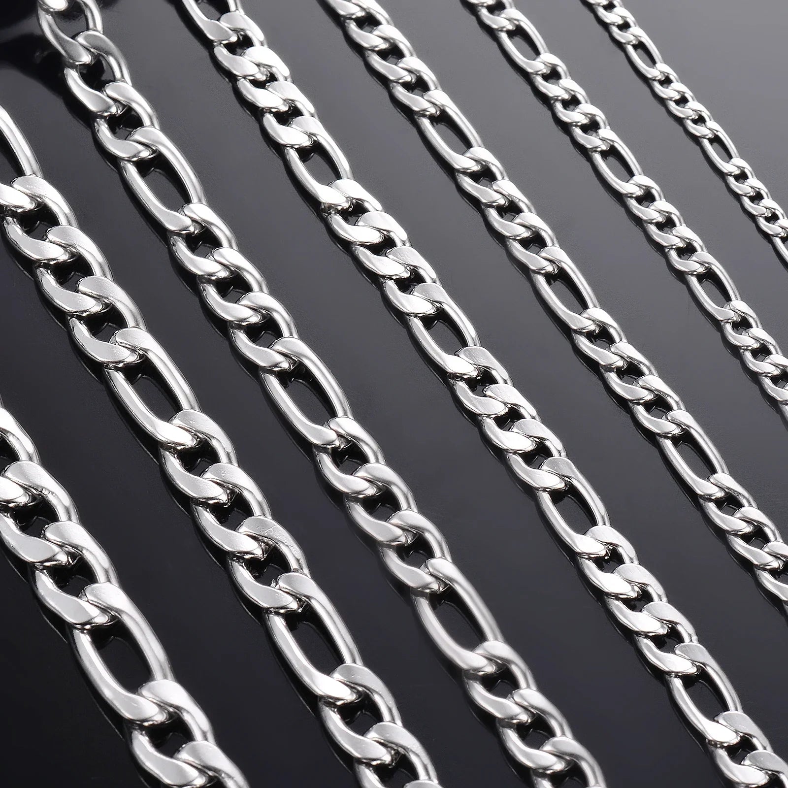 Wholesale 925 Sterling Silver Necklace 2-12mm Width 40-75cm Long Chain Lobster Clasp Men and Women Engagement Jewelry