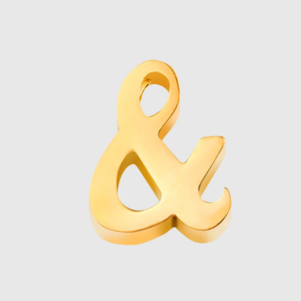 Tiny Heart Dainty Initial Charm Gold Color Silver Color Letter Name Pendant For Women Wholesale Alphabet A-Z Jewelry Gift