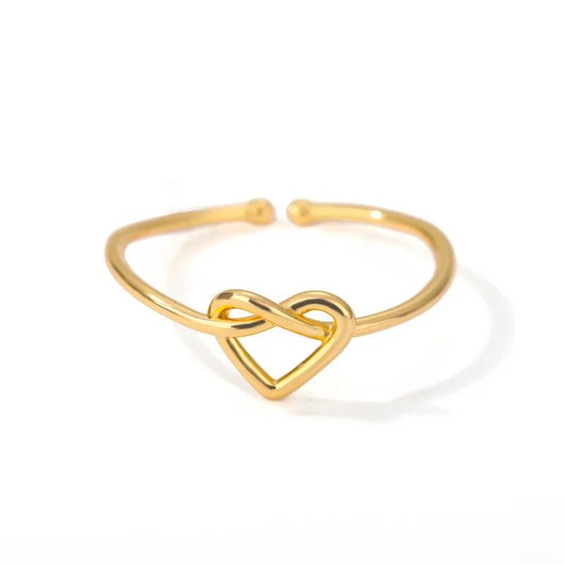 Zircon Little Heart Rings For Women Minimalism Heart Ring Stainless Steel Finger Dainty Ring Valentine Gifts Free Shipping