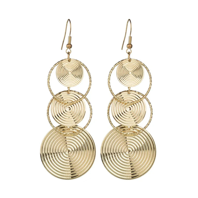 Floating Earrings Valentine's Day Love Pendant Earrings Elegant Long Women's Floating Hook Earrings Exaggerated Metal Pendant