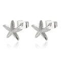 Water Drop Zircon Stars Stud Earrings For Women Stainless Steel Gold Color Statement Earring 2023 Femme Christmas Jewelry Gift