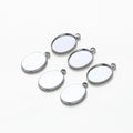 10Pcs/Lot 14K 18K Gold Plated Cabochon With Hole Pendant Base Blank Tray Bezel DIY Handmade Pendant Jewelry Making Findings