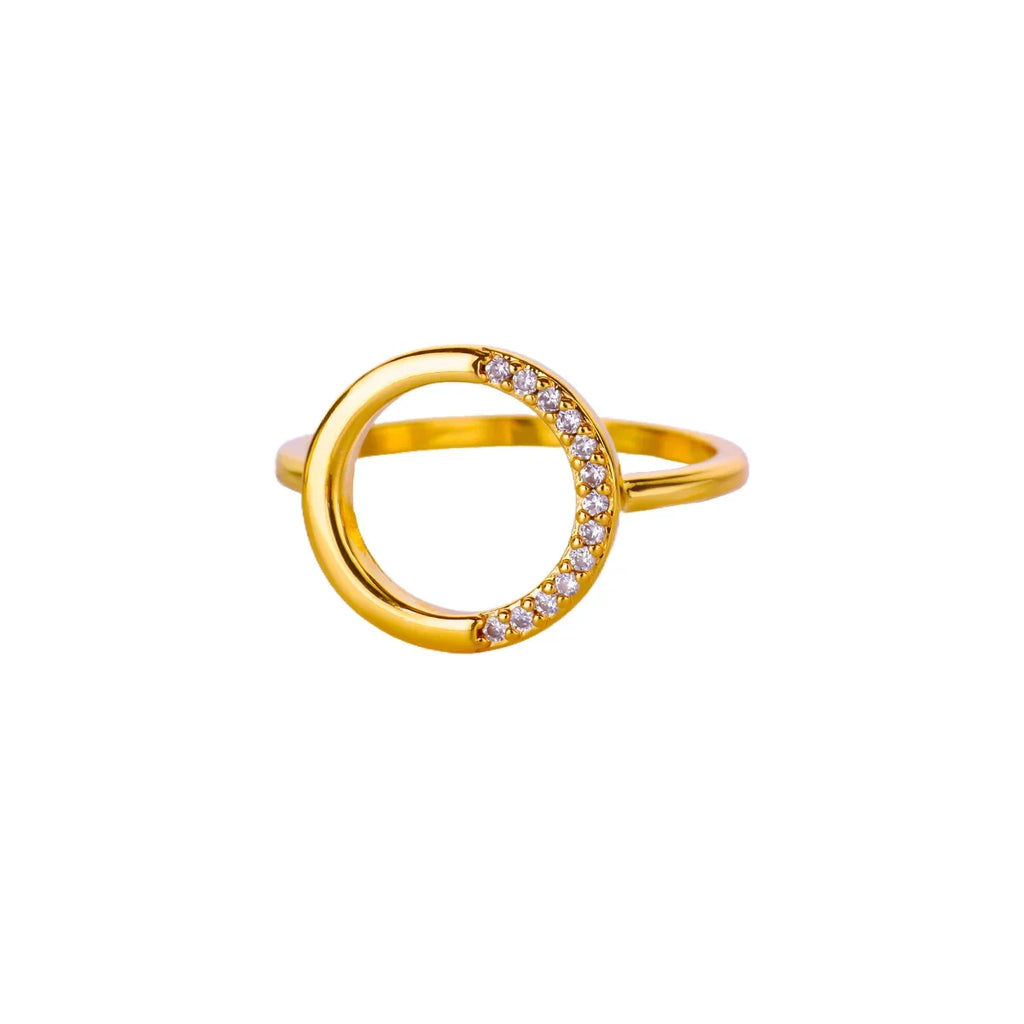 Gold Color Anillos Stacked Multiple Flowers Rings Elegant Women Stainless Steel Shell New Ring Jewelry Wedding Birthday Dainty
