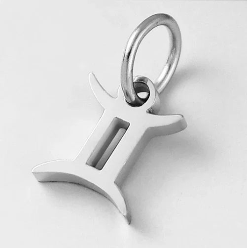 SUNIBI Stainless Steel Star Zodiac Sign 12 Constellation Pendant Accessories for Necklace Women Man Jewelry Gifts Wholesale
