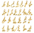 Personalized Stainless Steel Heart Alphabet Pendant DIY Accessories for Necklace Woman Men Jewelry Initials Birthday Gift A-Z