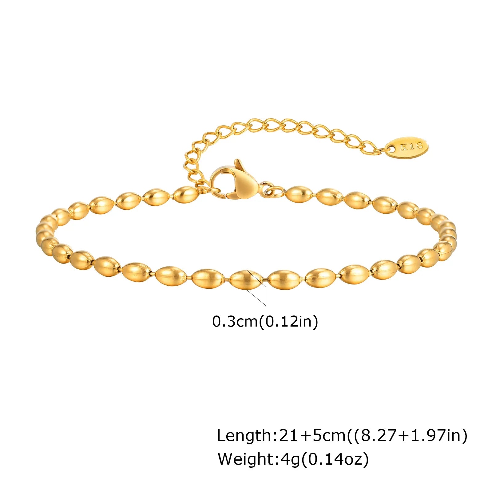 Stainless Steel Lucky Evil Eye Anklet Bracelet for Women, Blue Eye Beaded Chain Foot Anklets Summer Beach Lucky Amulet Gift