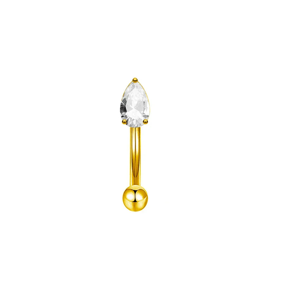 Rook piercing Butterfly Ear Cartilage Eyebrow Tragus Helix Piercing Stud Curved barbell Wholesale Body  Jewelry