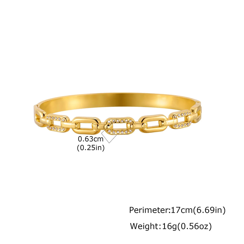 Open Adjustable Star Starburst Cuff Bangle Bracelet for Women Stainless Steel Cubic Zirconia Inlay Charm Layered Jewelry