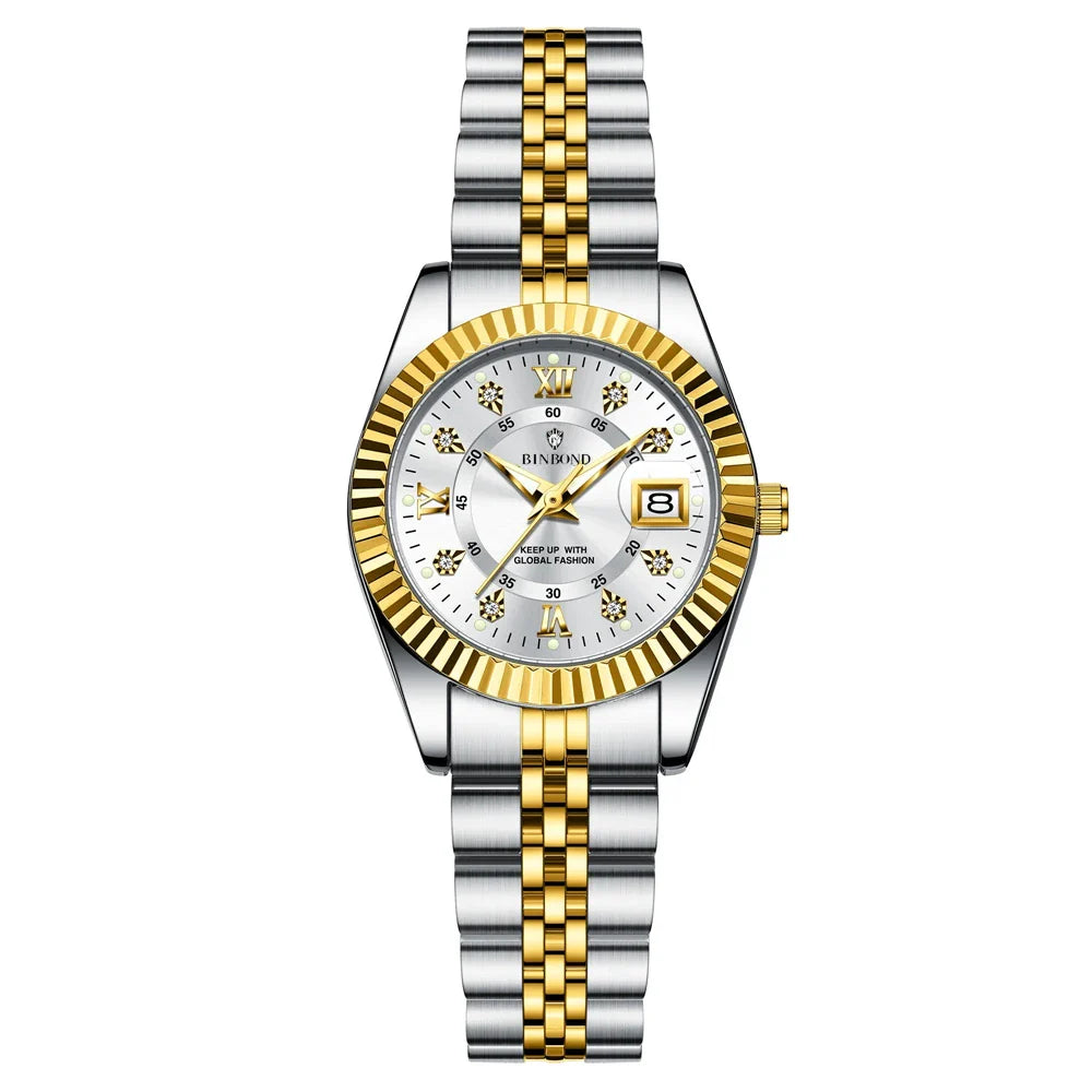 Fashion Quartz Wristwatches Luxury Brand High Quality Diamond Watch For Man Gifts Digital Mens Automatic Watches Men Gold Clock