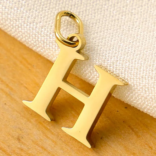 SUNIBI 26 Letters Stainless Steel Cut Alphabet Pendant for DIY Woman Necklace Ladies Jewelry Accessories Wholesale Dropshipping