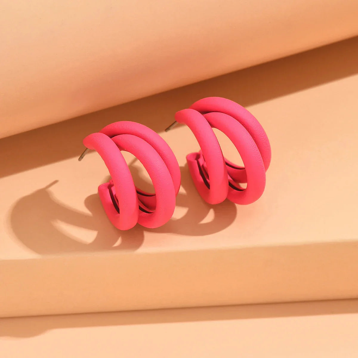 Korean Gold Color Hoop Earring for Woman Metal Elegant Vintage Geometric Statement Luxury Earrings Party 2025 New Jewelry Gift