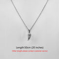 18K Gold Plated Angel Wing Pendant Necklace - Vintage Feather Design for Men, Stainless Steel Chain Jewelry Gift