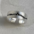 925 Sterling Silver Chain Knot Ring For Women Wrap Wide Band Rock Geometry Punk Jewelry Gift Wholesale Dropshipping