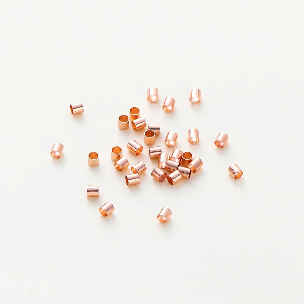 100pcs/lot 1.5/2/2.5mm 14K/18K Gold Color Plated Brass Positioning Beads for DIY Bracelet Necklace Jewelry Making Accessories