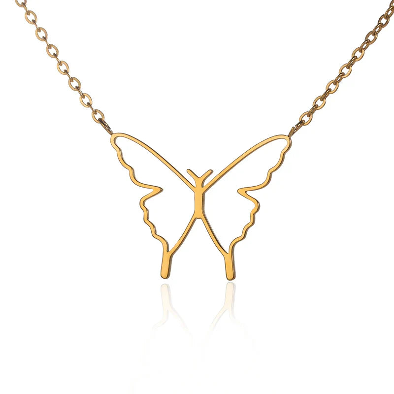 Summer Beach Turtle Necklace for Women Stainless Steel Chain Collar Pendant Necklaces Elegant Charm Jewelry Gift y2k Accessories