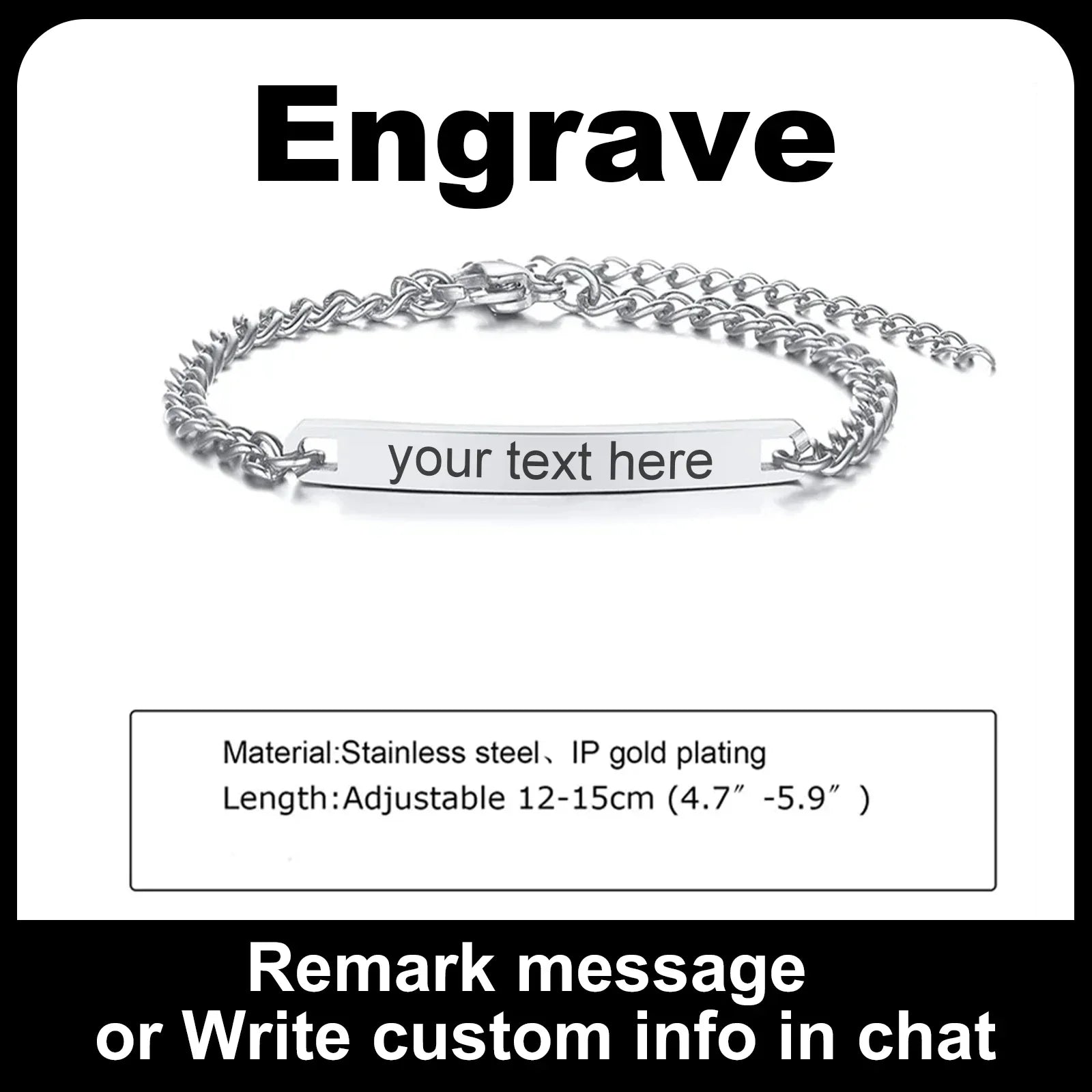Customized Heart Bracelet for Little Girl Boy, Engravable ID Name Bracelet, Personalized Stainless Steel Chain Birthday Gift