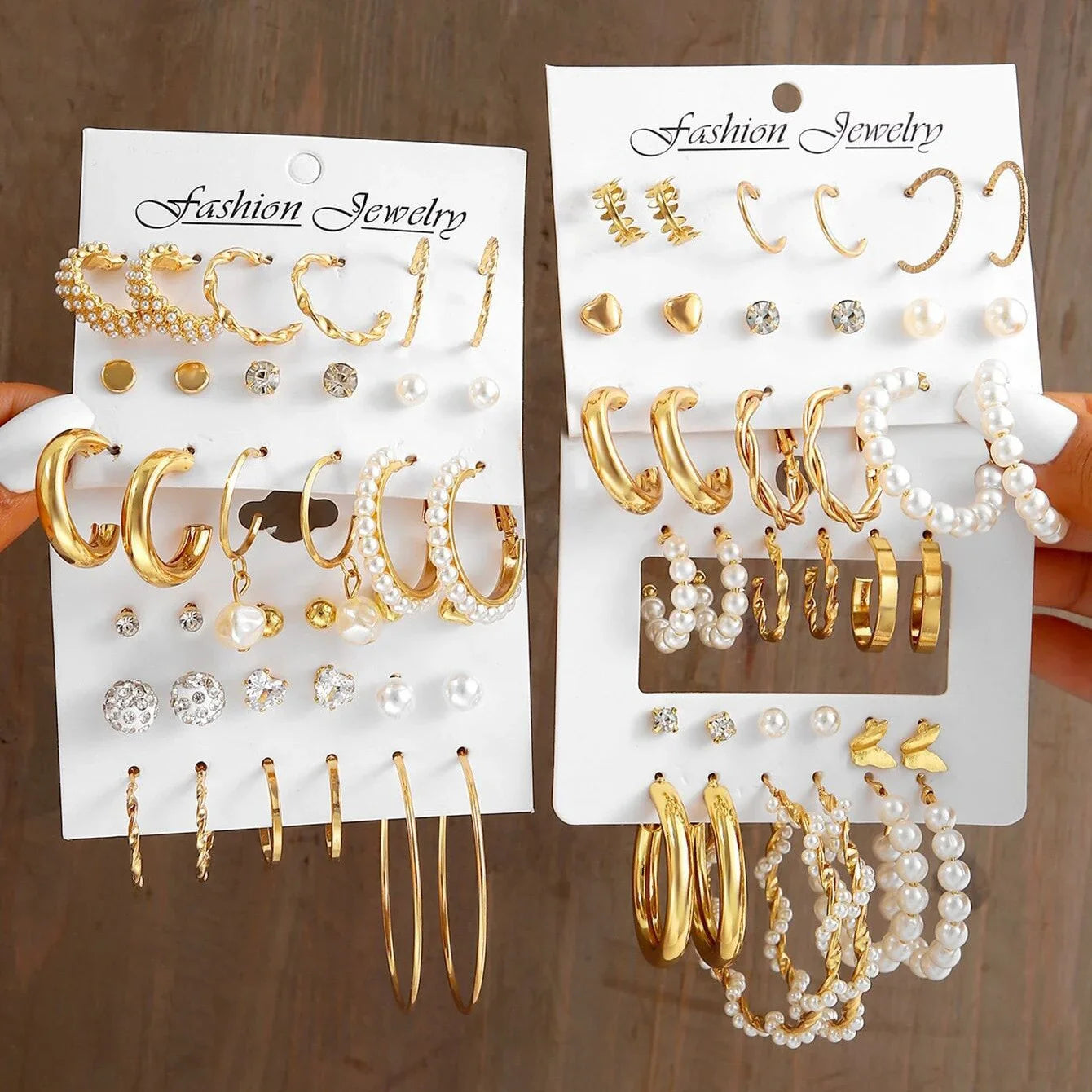 24-Pair Vintage-Inspired Small Hoop Earring Set for Women Elegant Geometric Iron Ear Ornaments for Daily Wear Gifts 2024 Jewelry
