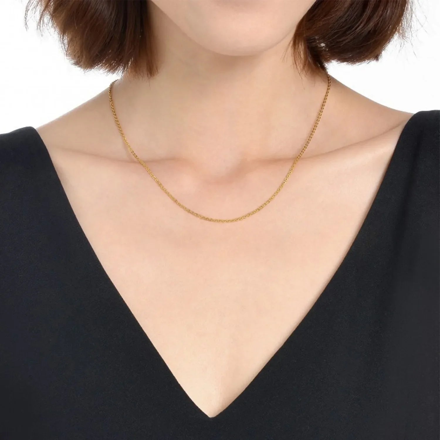 Dainty DIY O Chain Necklace Stainless Steel Versatile Minimalist Jewelry for Women Perfect for Everyday & Mix & Match Styling