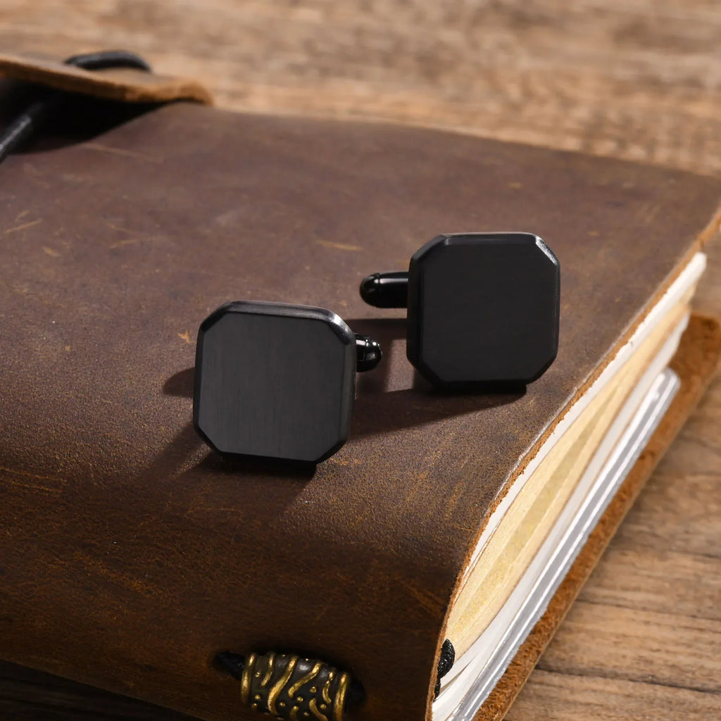 Personalized Man Cufflinks Stainless Steel Shirt Cuff Button Custom Wedding Gifts Mens Cufflinks