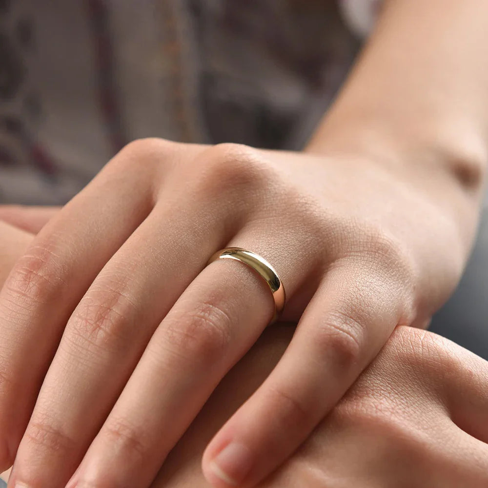 Classic Style Rings for Stacking Stainless Steel Rings For Woman For Gift Jewelry Size 5 6 7 Jewelry Accessories