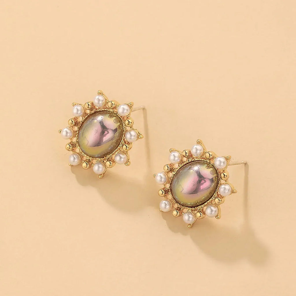 Korean Heart Drop Earrings For Women Girl Romantic Valentine's Day Gift Fashion Jewelry Trend Hanging Pearl Cute Bowknot Earring