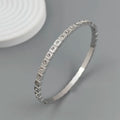 Classic square zircon gold-plated stainless steel bracelet 18K, high quality waterproof couple bracelet, wife gift