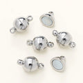 4/6pcs/pack 8*14MM 14K/18K Gold Plated Brass Magnetic Bracelet Clasp Beads for Handmade DIY Jewelry Making Accessories