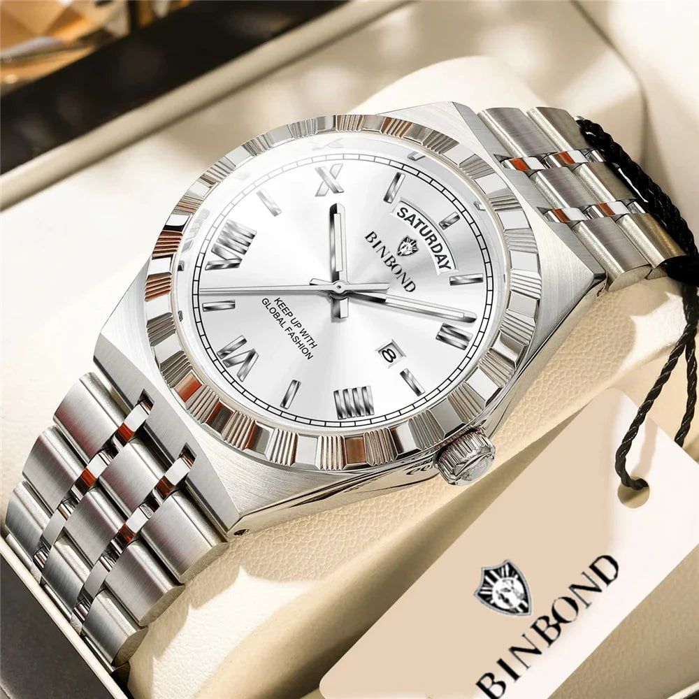 New Mens Automatic Watches For Man High Quality Brand Fashion Quartz Wristwatches Luxury Watch Men Gifts Sports Digital Clock