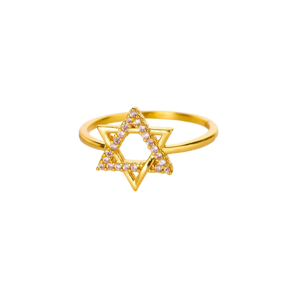 Stainless Steel Tiny Zircon Rings For Women Exquisite Gold Color Sun Double-Layer Ring Punk Hip-Hop Accessory Bague Jewelry Gift