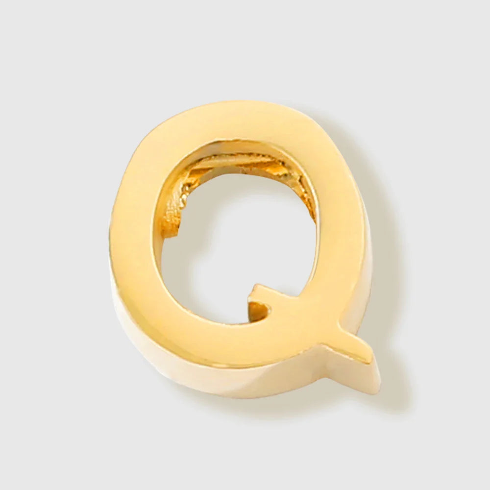 Tiny Heart Dainty Initial Charm Gold Color Silver Color Letter Name Pendant For Women Wholesale Alphabet A-Z Jewelry Gift