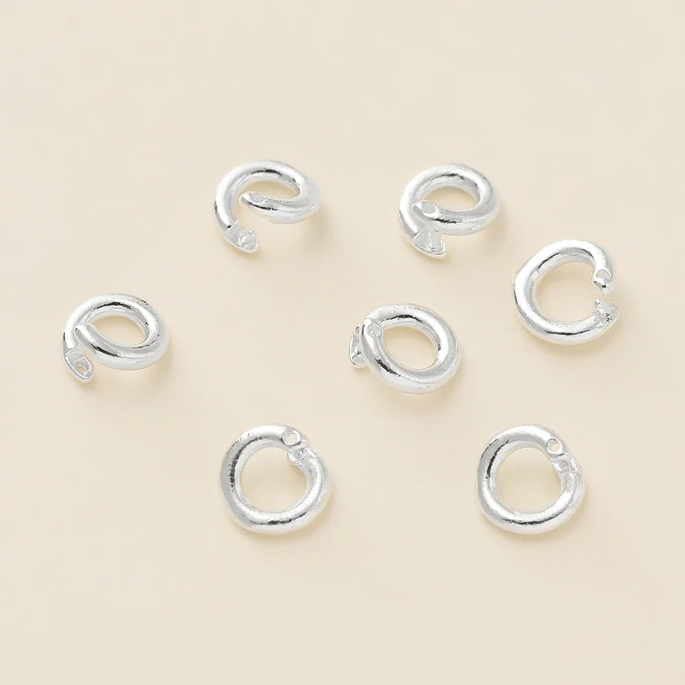 10Pcs/Pack 14/18K Gold Color Plated Open Jump Rings Split Rings Connector For Necklace Bracelets Jewelry Making Accessories