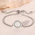 DOTIFI Stainless Steel Bracelets Exquisite Tree of Life Crystal Pendant Chain Trendy Bracelet For Women Jewelry Non-fading