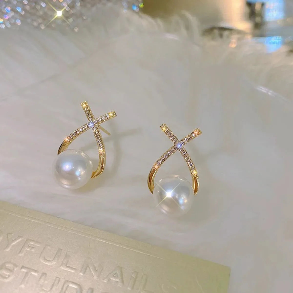 Korean Heart Drop Earrings For Women Girl Romantic Valentine's Day Gift Fashion Jewelry Trend Hanging Pearl Cute Bowknot Earring