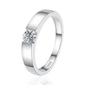 NeeTim 4mm D Color Moissanite Ring for Couple Women Men 925 Sterling Silver Lab Diamond Engagement Wedding Rings Jewelry Bands