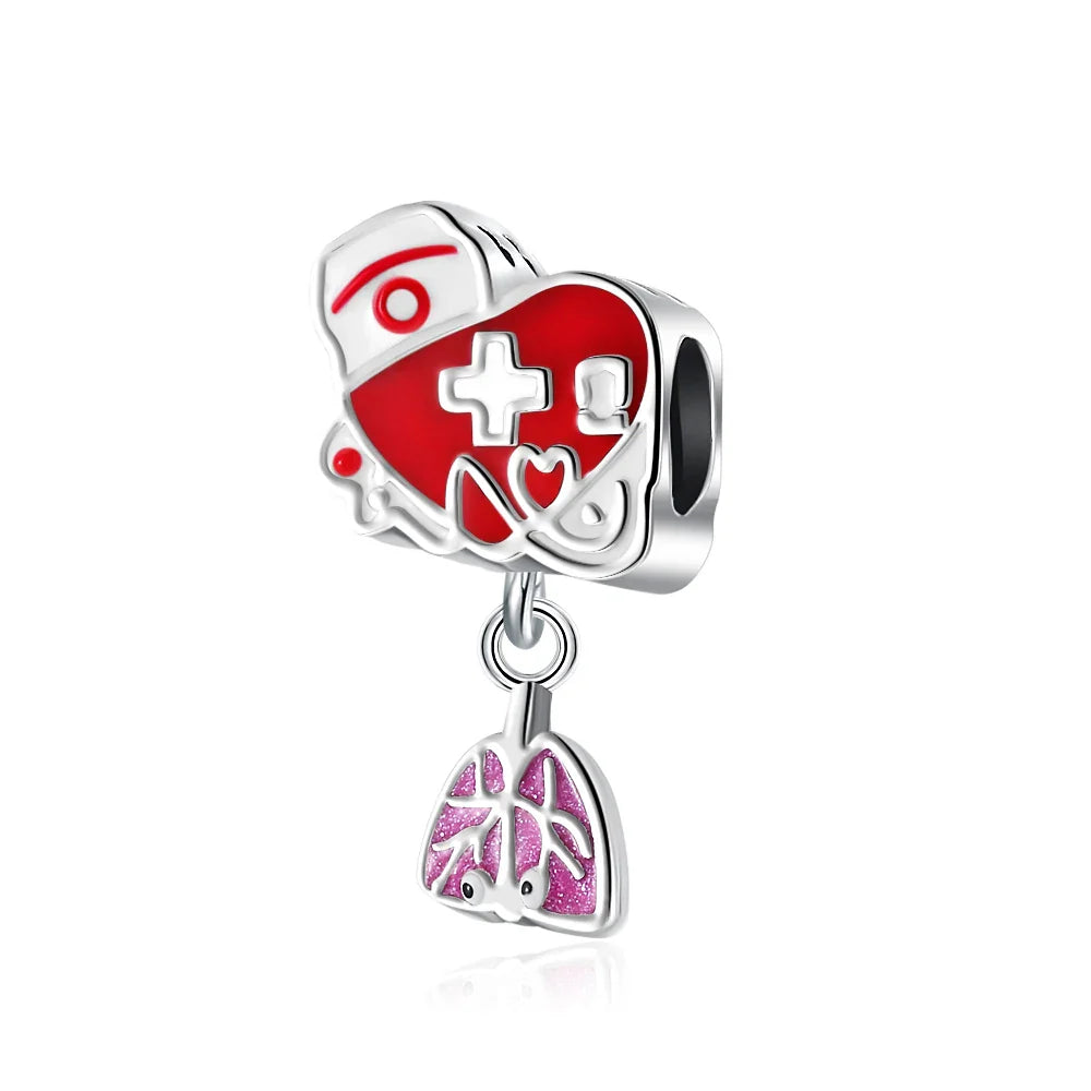 2026 Spring Pink Series Ballon Butterfly Flower Pendant Fit S925 European 925 Sterling Silver Bracelet Bangles Necklace