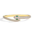 MINTYBOX Snake S925 Silver Moissanite Bracelets for Women Lab Diamond 16-19cm 18k Gold Plated Wedding Luxury Fine Jewelry Gift