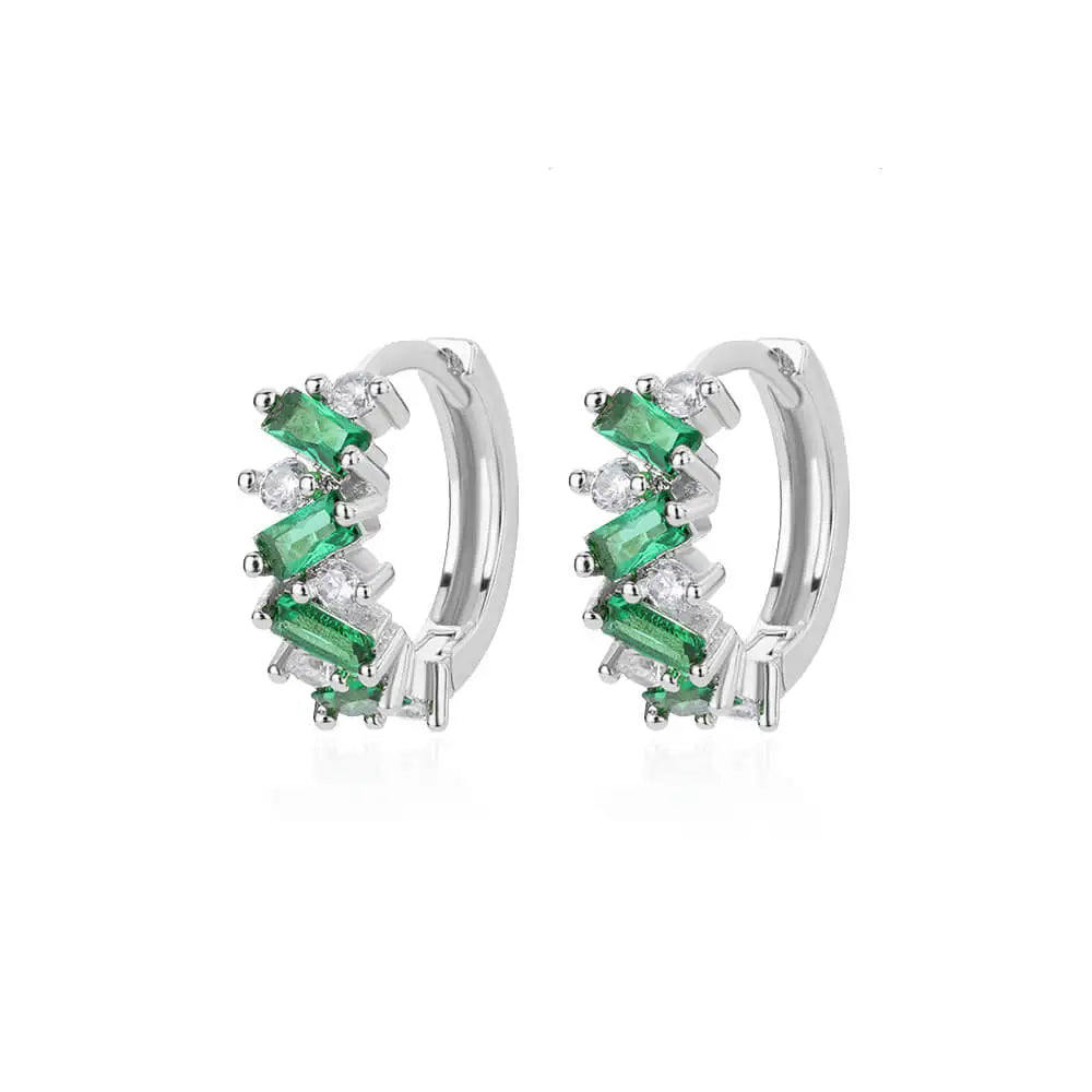 Luxury Blue Zircon Earrings For Women Stainless Steel Earrings 2024 Trending New Design Goth Jewelry aretes mujer