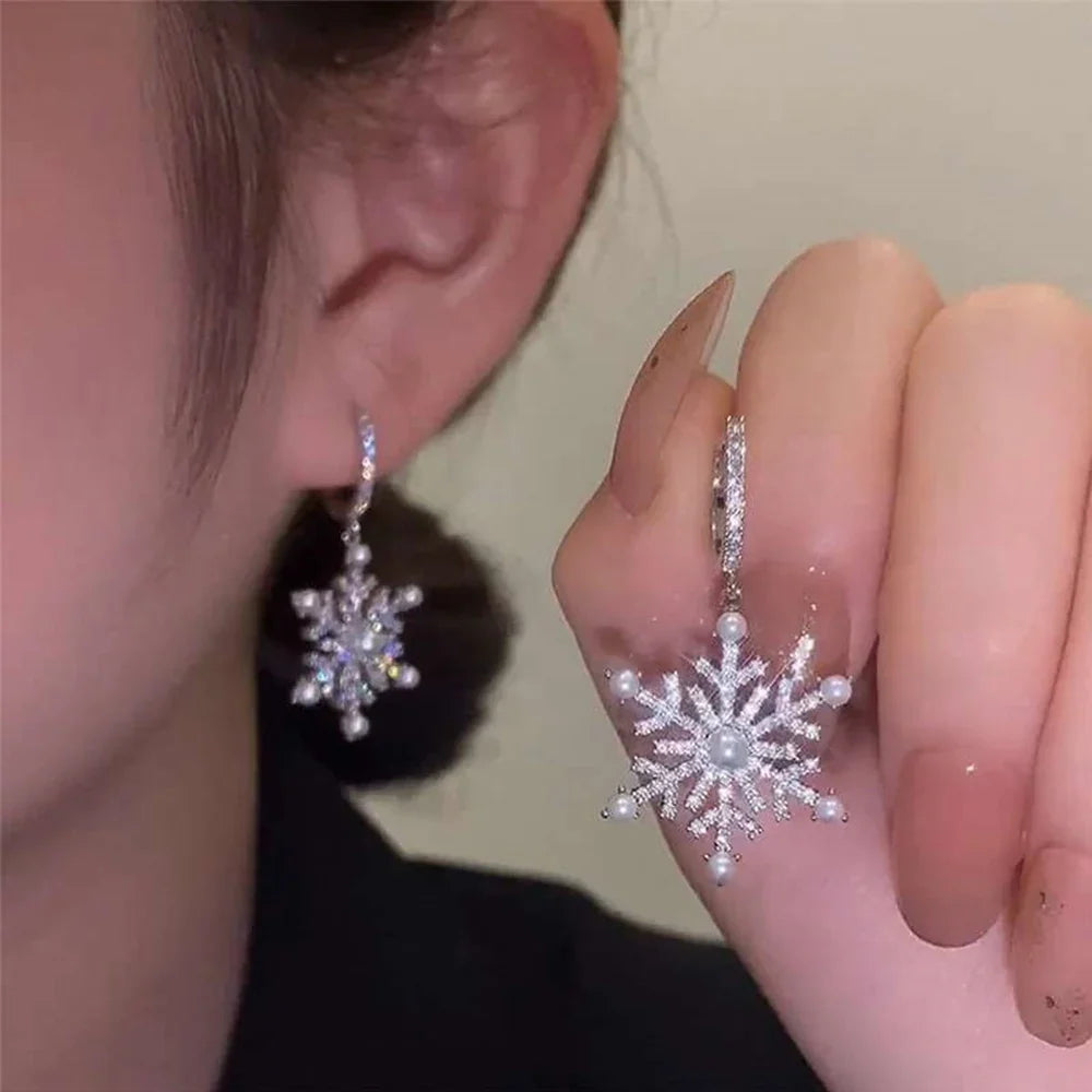 New Y2K Bowknot Zircon Stud Earrings for Women Fashion Korean Silver Color Pink Crystal Personality Earring Party Jewelry Gifts