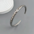 New five-pointed star zircon gold-plated stainless steel bracelet 18K, high quality waterproof couple bracelet, wife gift