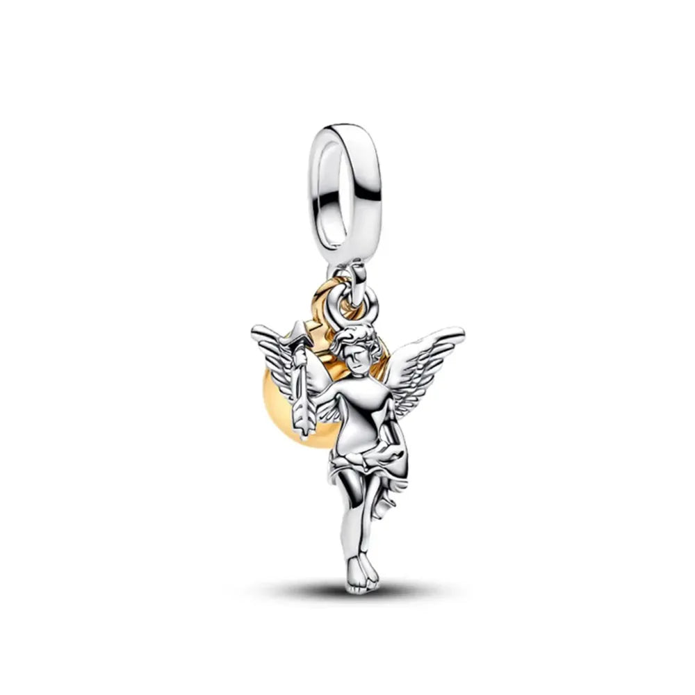 Hot Selling Christmas Santa 925 Silver Charm Bead Fit European Bracelet Bangles Women Necklace Jewelry