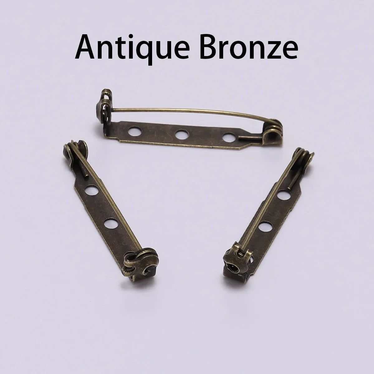 20-50pcs 20 25 32 38mm Brooch Clip Base Pin Blank Safe Lock Brooch Pin Base Badge Holder For DIY Jewelry Making Finding Supplies