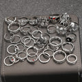 35 Pcs Gothic Ring Set for Men Women Trendy Joker Face Devil Smile Face Finger Ring For Daily Outfits Party Accessories Gifts