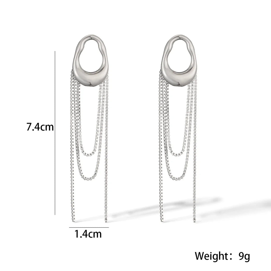 NEWBUY New Arrival INS Tassels Drop Earrings For Women Girls,High Quality Daily Jewelry Perfect For Everyday Wear