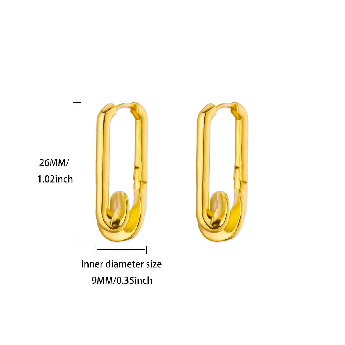 Elegant Square Earrings for Women Girls Stainless Steel Hoop Earrings Luxury Wedding Engagement Aesthetic Jewerly aretes