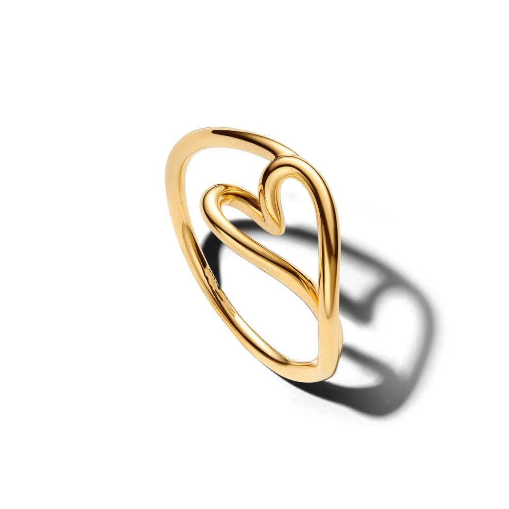 2026 Hot Selling 925 Sterling Silver Heart-Shaped Butterfly Flower Ring, Exquisite and Charming Jewelry Gift for European Women