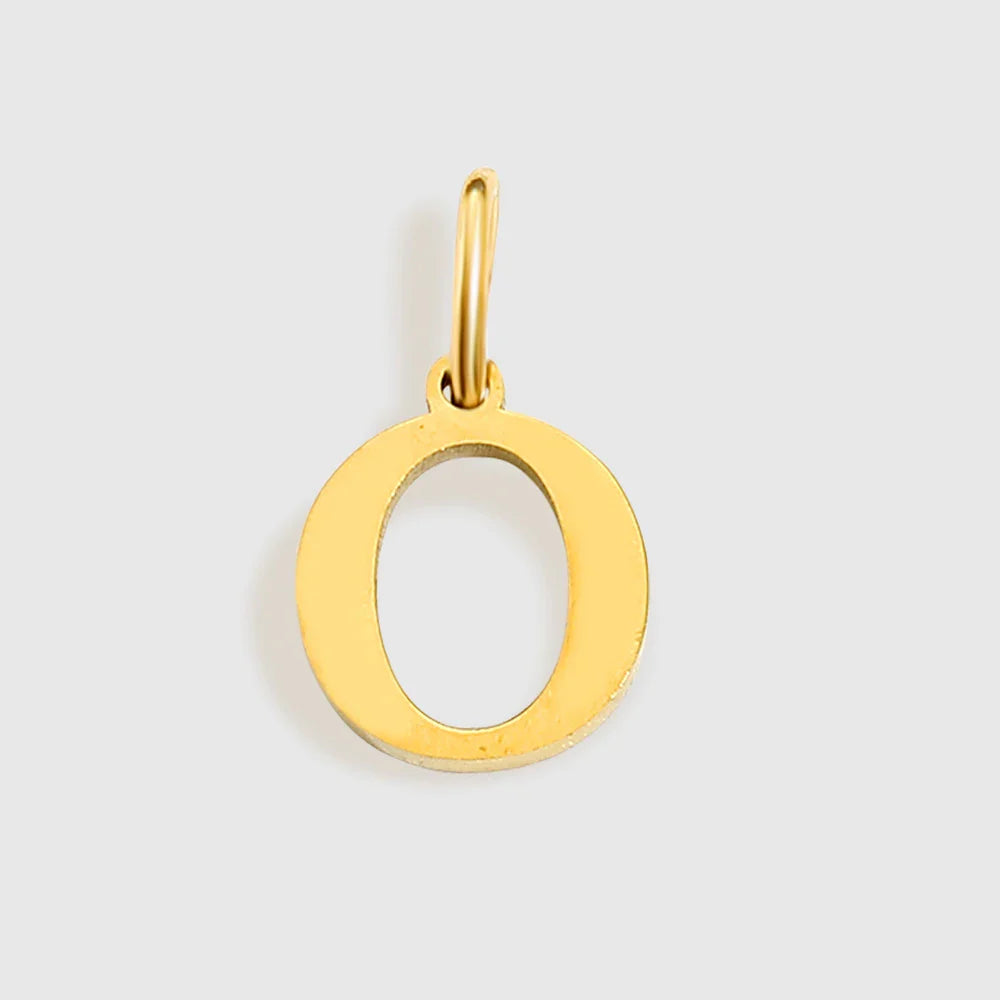 Initial Alphabet Pendant Stainless Steel Charms for Making Necklace Minimalism DIY Accessories Gift Women's Jewelry Wholesale