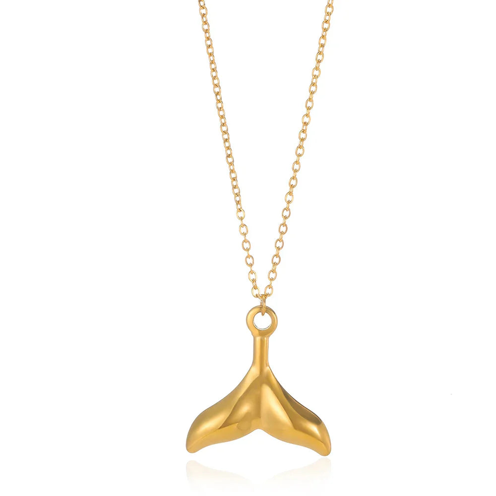 Summer Beach Turtle Necklace for Women Stainless Steel Chain Collar Pendant Necklaces Elegant Charm Jewelry Gift y2k Accessories